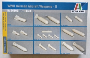 ITALERI 1/72 26102 WWII GERMAN AIRCRAFT WEAPONS II