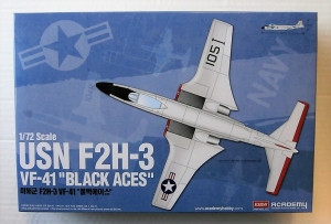 ACADEMY 1/72 12548 USN F2H-3 VF-41 BLACK ACES