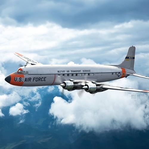 ACADEMY 1/144 12634 USAF C-118 LIFTMASTER