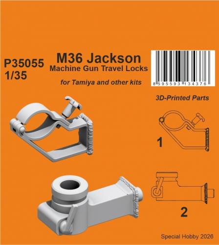 CMK 1/35 P35055 M36 JACKSON MACHINE GUN TRAVEL LOCKS