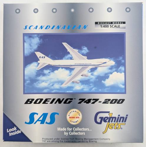 GEMINI JETS 1/400 179 BOEING 747-200 SAS