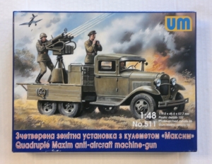 UNIMODEL 1/48 511 QUADRUPLE MAXIM ANTI-AIRCRAFT MACHINE GUN