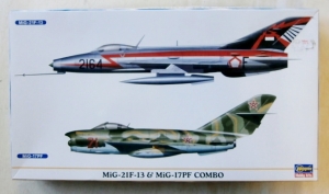 HASEGAWA 1/72 00904 MiG-21F-13   MiG-17PF COMBO