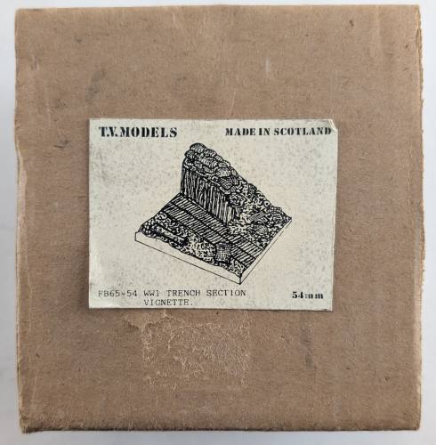 T.V.MODELS 54mm FB65-54 WW1 TRENCH SECTION VIGNETTE