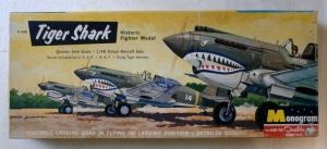 MONOGRAM PRE BLUE BOX 1/48 PA96 P-40B TIGER SHARK