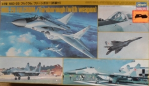 HASEGAWA 1/72 K22X MiG-29 FULCRUM FARNBOROUGH WITH WEAPON