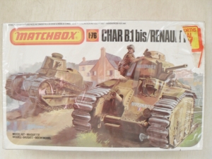 MATCHBOX 1/76 PK-176 CHAR B.1 bis/RENAULT FT.17