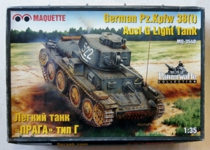 MAQUETTE 1/35 3540 GERMAN Pz.Kpfw 38 t  Ausf.G LIGHT TANK
