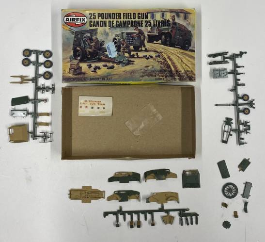 KINGKIT MODEL SCRAPYARD  AIRFIX 02313 FIELD GUN CANON DE CAMPAGNE  STARTED 