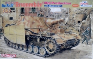 DRAGON 1/35 6500 Sd.Kfz.166 Stu.Pz.IV BRUMMBAR MID PRODUCTION w/ZIMMERIT