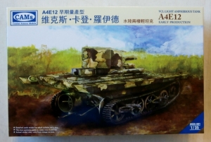 COMBAT ARMOUR MODELS 1/35 35001 VCL LIGHT AMPHIBIOUS TANK A4E12 EARLY PRODUCTION