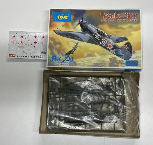 KINGKIT MODEL SCRAPYARD 1/48 ICM 48012 YAK-9T  NO INSTRUCTIONS 
