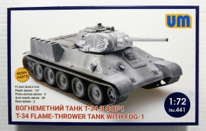 UNIMODEL 1/72 441 T-34 FLAME-THROWER TANK WITH FOG-1