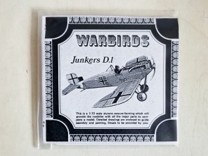 WARBIRDS 1/72 JUNKERS D.I