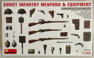 MINIART 1/35 35102 SOVIET INFANTRY WEAPONS   EQUIPMENT