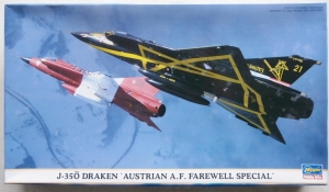 HASEGAWA 1/72 00386 J-350 DRAKEN AUSTRIAN AF FAREWELL SPECIAL