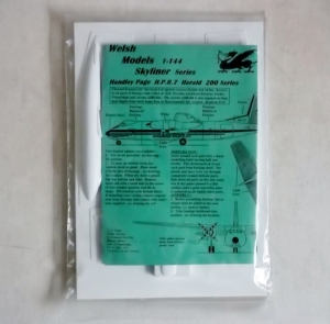 WELSH MODELS 1/144 HANDLEY PAGE H.P.R.7 HERALD 200 SERIES CHANNEL EXPRESS