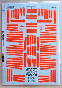 XTRADECAL 1/48 48160 GLOSTER METEOR F/TT.8 DAY GLO STRIPES