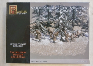 PEGASUS HOBBIES 1/72 7274 WWII RUSSIAN SUPPORT WEAPON TEAMS IN GREATCOATS