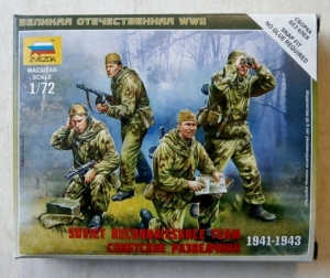ZVEZDA 1/72 6137 SOVIET RECONNAISSANCE TEAM 1941-43