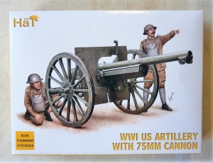 HAT INDUSTRIES 1/72 8158 WWI US ARTILLERY WITH 75mm CANNON