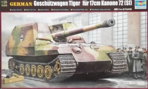 TRUMPETER 1/35 00378 GESCHUTZWAGEN TIGER FUR 17cm KANONE 72  SF 