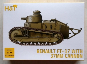HAT INDUSTRIES 1/72 8113 RENAULT FT-17 w/37mm CANNON