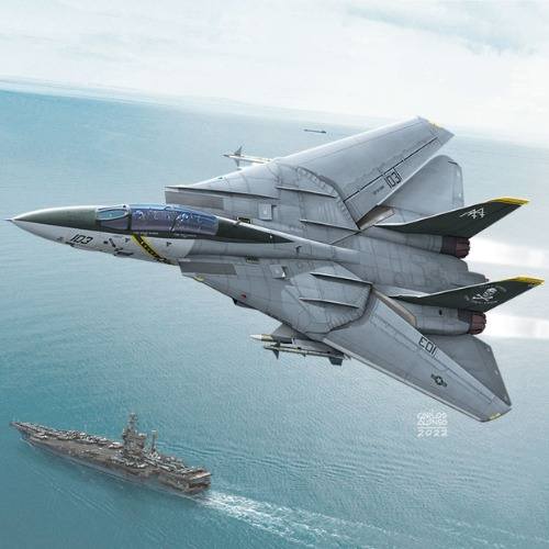 ACADEMY 1/72 12578 USN F-14B VF-103 JOLLY ROGERS