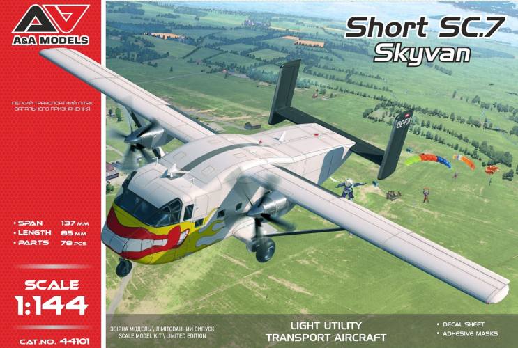 A   A MODELS 1/144 44101 SHORT SC.7 SKYVAN