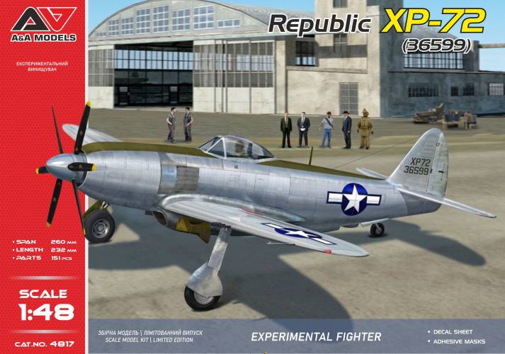 A   A MODELS 1/48 4817 REPUBLIC XP-72