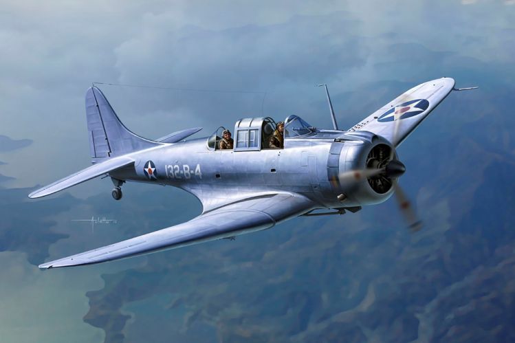 ACADEMY 1/48 12331 USMC SBD-1 PEARL HARBOR