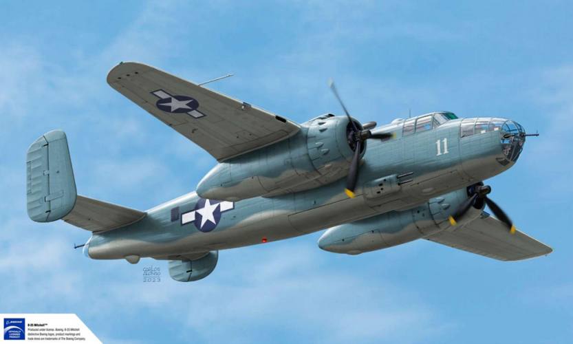 ACADEMY 1/48 12334 USMC PBJ-1D  B-25 MITCHELL 
