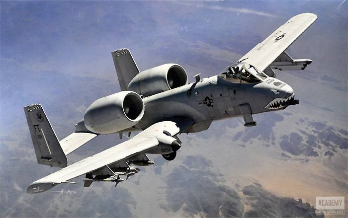 ACADEMY 1/48 12348 USAF A-10C 75TH FS FLYING TIGERS