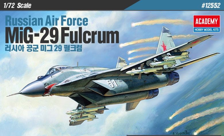 ACADEMY 1/72 12552 RUSSIAN AIR FORCE MiG-29 FULCRUM