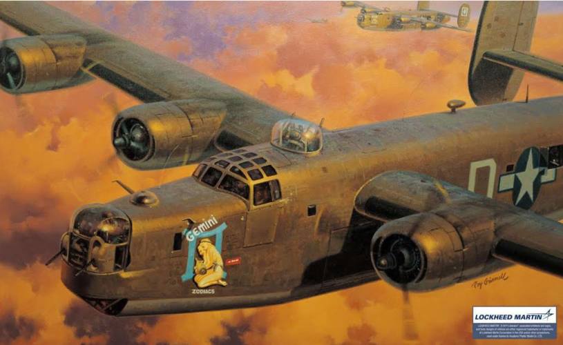 ACADEMY 1/72 12584 USAAF B-24 H LIBERATOR ZODIAC