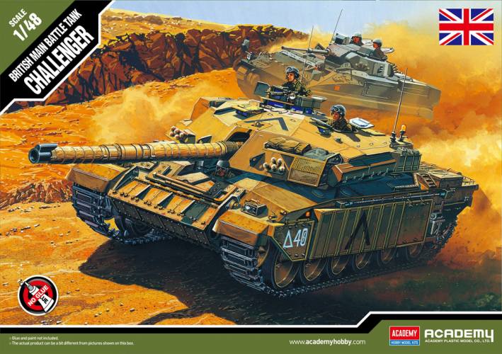 ACADEMY 1/48 13007B CHALLENGER BRITISH MBT