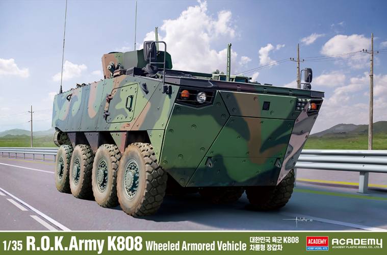 ACADEMY 1/35 13569 R.O.K. AMY K808 WHEELED ARMOURED VEHICLE