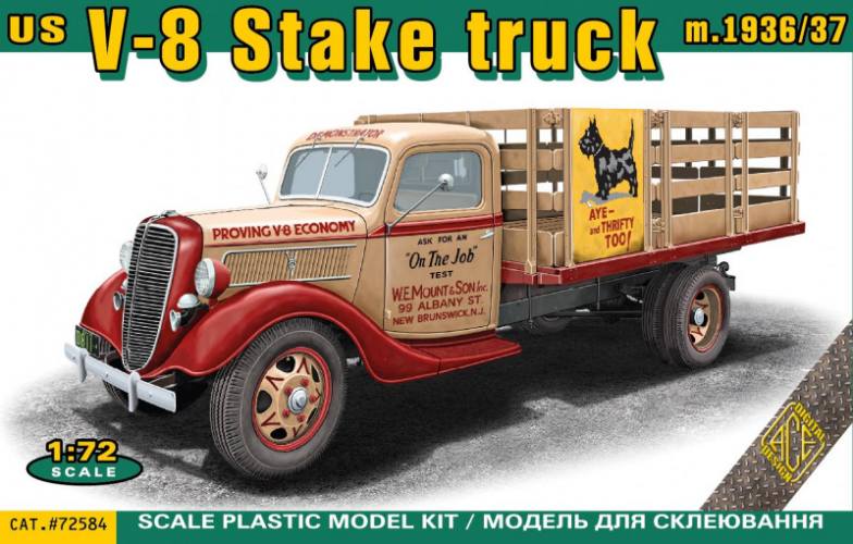 ACE 1/72 72584 V-8 STAKE TRUCK M.1936/37