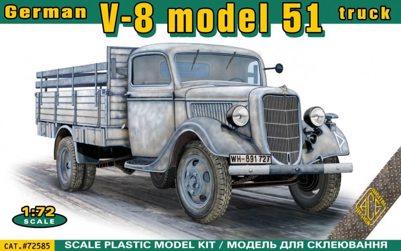 ACE 1/72 72585 GERMAN V-8 MODEL 51 TRUCK