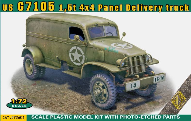 ACE 1/72 72601 US G7105 1.5T 4X4 PANEL DELIVERY TRUCK