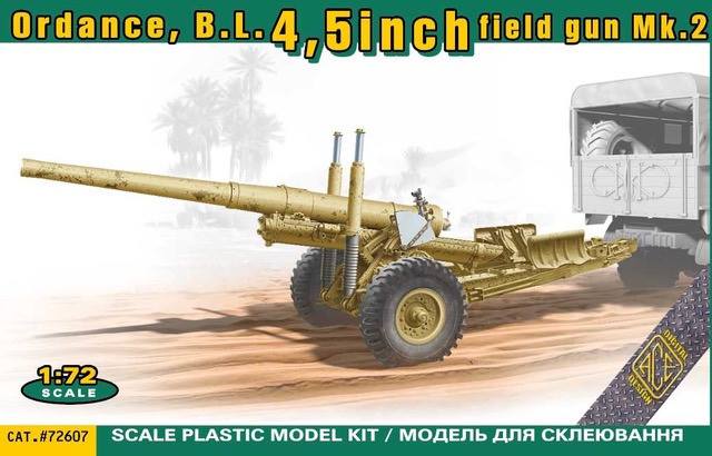 ACE 1/72 72607 B.L. 4.5 INCH FIELD GUN MK.2