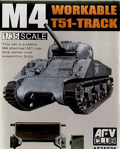 AFV CLUB 1/35 35026 WORKABLE M4 T-51 TRACK