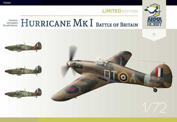 ARMA HOBBY 1/72 70023 HAWKER HURRICANE MK.I BATTLE OF BRITAIN