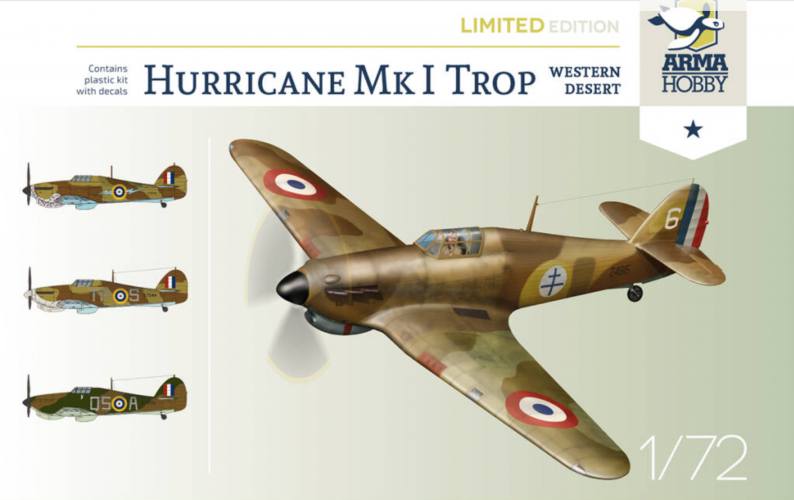 ARMA HOBBY 1/72 70026 HURRICANE MK.I TROP WESTERN DESERT