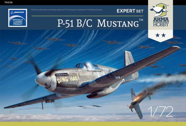 ARMA HOBBY 1/72 70038 P-51B/C MUSTANG EXPERT SET