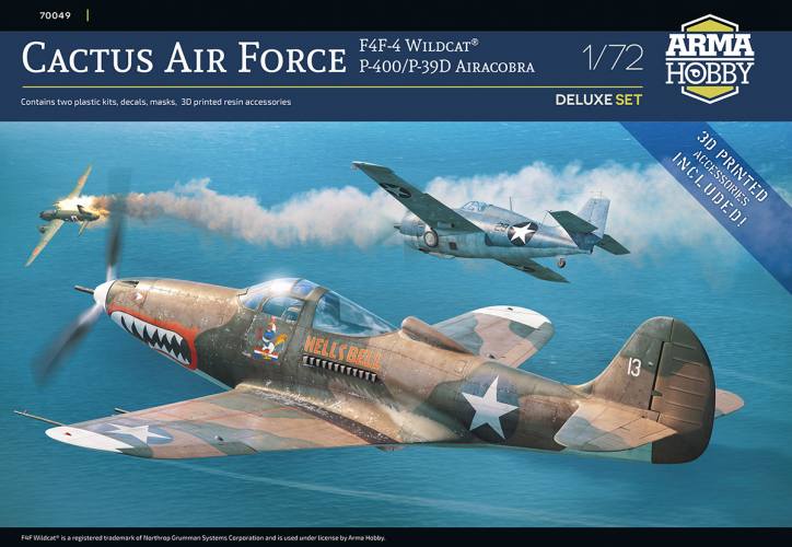 ARMA HOBBY 1/72 70049 CACTUS AIR FORCE - F4F-4 WILDCAT AND P-400/P-39D AIRACOBRA