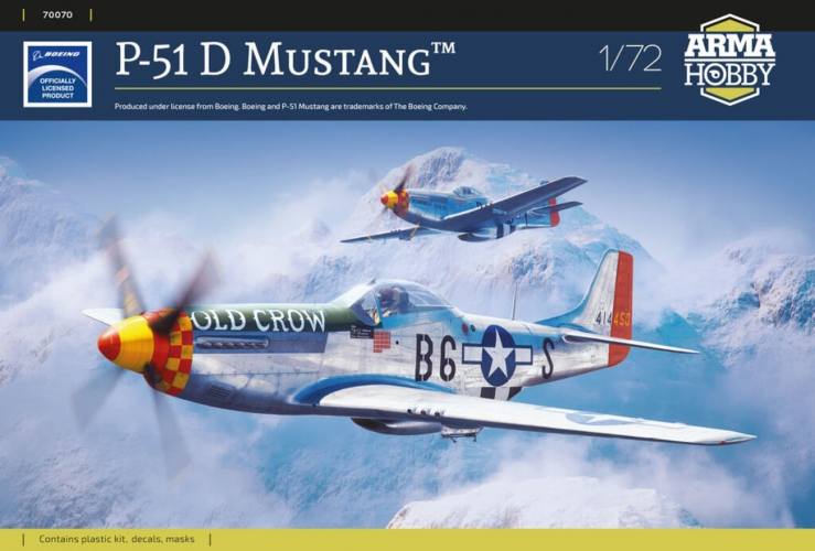 ARMA HOBBY 1/72 70070 NORTH AMERICAN P-51D MUSTANG