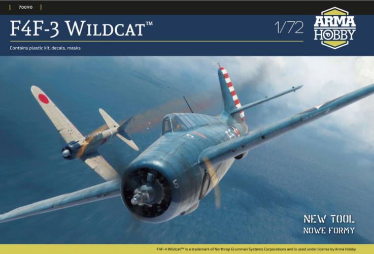 ARMA HOBBY 1/72 70090 GRUMMAN F4F-3 WILDCAT EARLY PACIFIC WAR
