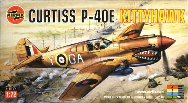 AIRFIX 1/72 01038  1994  CURTISS P-40E KITTYHAWK