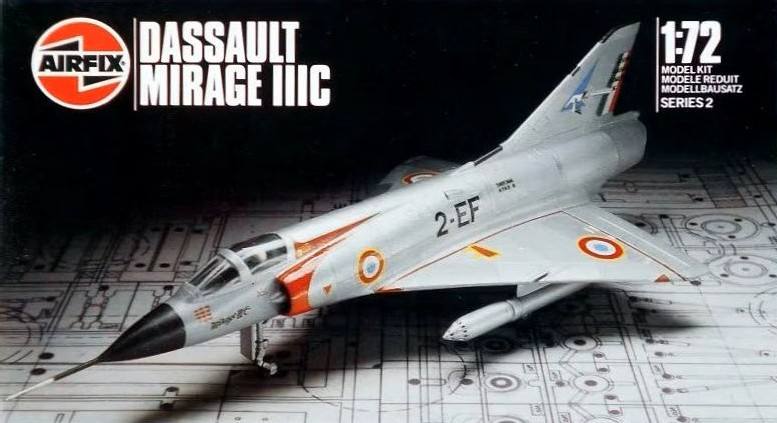 AIRFIX 1/72 02012  1983  DASSAULT MIRAGE IIIC